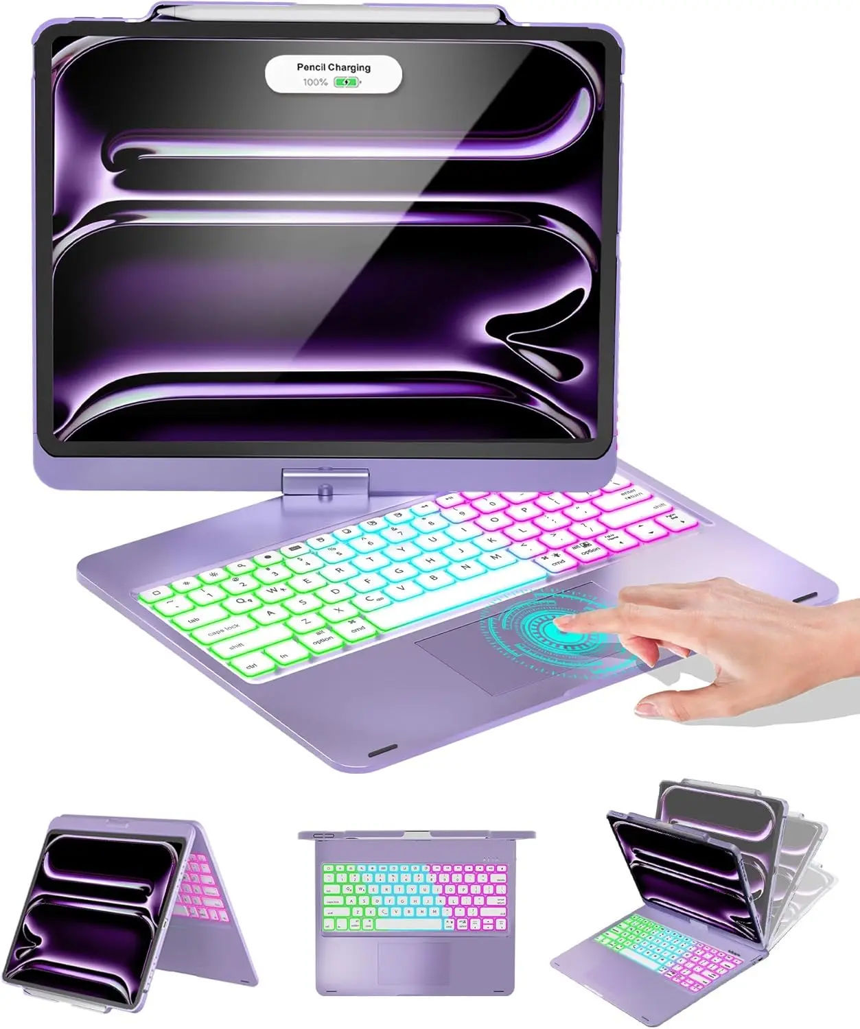 iPad Pro 13 inch Case with Keyboard(M4)& iPad Air 13(M3/M2