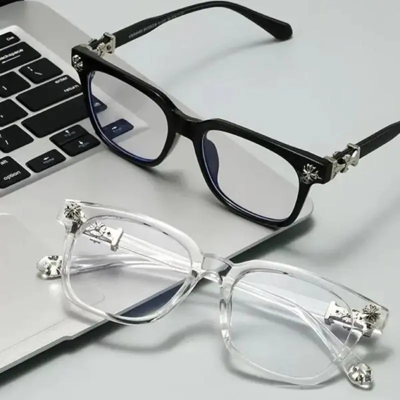 Classic Flat Lens Glasses, Elegant High Iq Style, Unisex Durable Frame, Ultra-Light, Suitable for Work and Daily Use