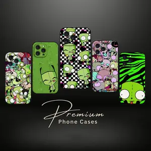 I-InvaderS Z-Zim Phone Case Shockproof Case For IPhone 17 11 13 15 14 16 Pro Max 12 Mini 8 Plus XR X XS & Samsung Galaxy S26 Ultra S25 S24 S23 S22 S21 Plus Matte Funda Phone Cover