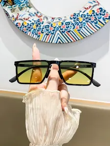 Women's Metal Square Glasses, Unique Artistic Atmosphere, Trendy American Modern Sexy Street Style, Fashion Eyewear for Parties