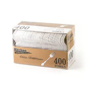 Basic White Forks - 400 Count