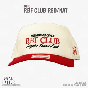 RBF Club Embroidered Snapback Adjustable (Up To A Size 8 Head) Premium Trucker Hat