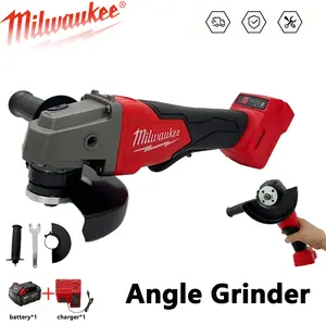 Milwaukee M18 Brushless Cordless Angle Grinder Kit with 1 Battery and 1 Charger - Tool-Free Guard Change for Metal Cutting, Grinding, and Polishing
