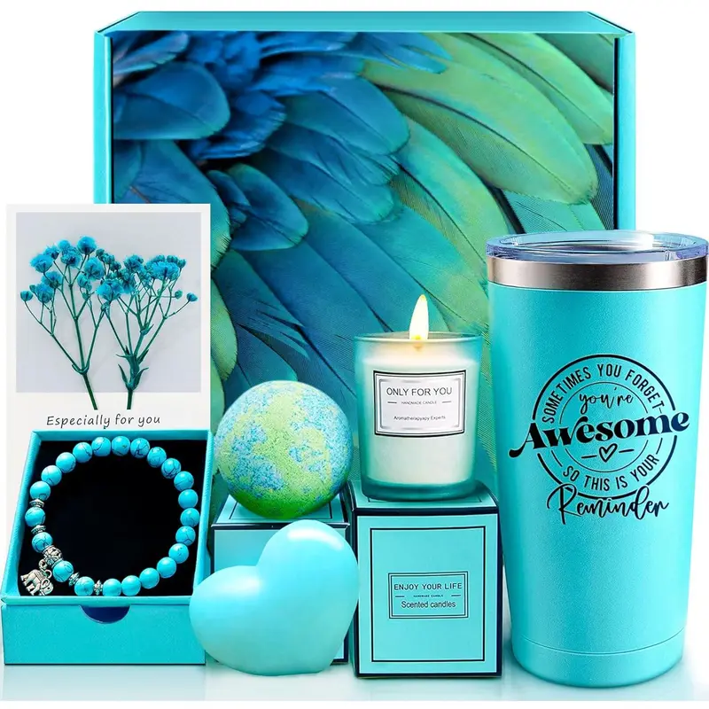 Christmas Gifts for Women, Valentines Mothers Day Birthday Gifts for Mom Wife Girlfriend Sister   Her, Personalized  Thank You  Baskets Set for Women