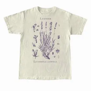 Vintage Lavender 90s Graphic T-Shirt, Retro Lavender Unisex Adult Shirt, Unisex Cotton Graphic Shirt