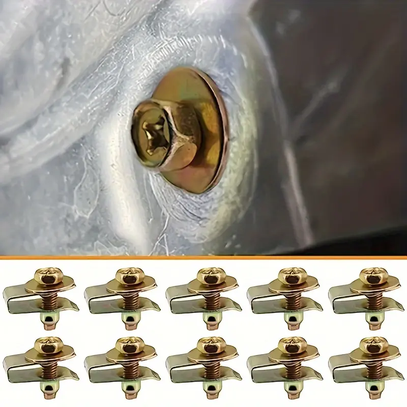 60/40pcs Auto Repair Automotive Fastener Kit: M6 Threaded Bolts, Body Screw, 17mm Hex Washers, U-Nut Clips & More - Ideal for Car Maintenance & Furniture Upgrades