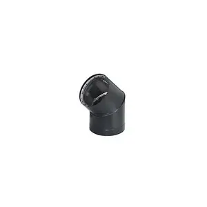 212 MAIN M&G Duravent 6DVL-E45 6-Inch Dura-Vent DVL Double-Wall 45-Deg Non-Adjustable Elbow, Sectioned Bend