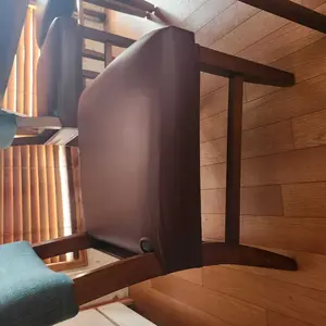 Waterproof Seat Covers for Dining Room Chairs Set of , Pu Leather Chair Seat Slipcovers Dining Chair Cover Removable Washable Chair Protctor Cover, Rear Covers (PU-Black)