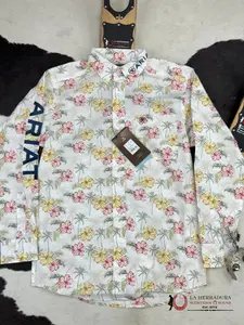 ARIAT TEAM CHARLIE GARDENIA LONG SLEEVE SHIRT CLASSIC FIT - 10051521