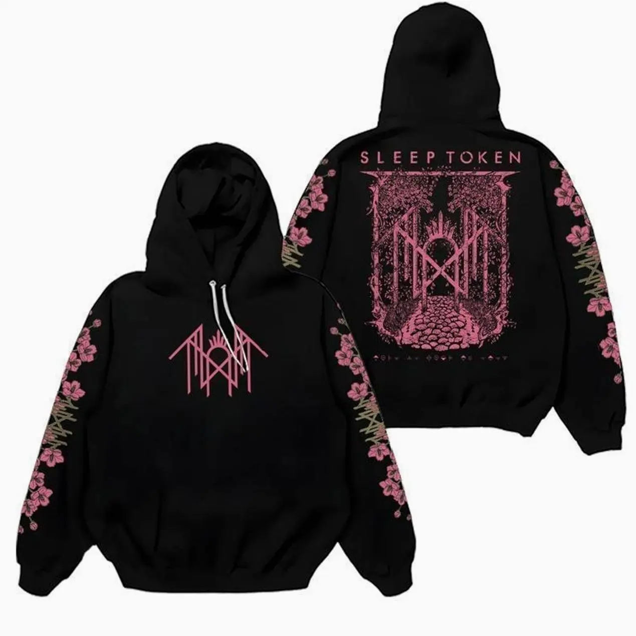 Sleep Token Even In Arcadia Floral Sweatshirt Hoodie, Sleep Token Tour 2025 Tee, New Song Concert Tour, Gift for Fan, Even in Arcadia Band Merch, Metal Band Distro Graphic Tee, Womenswear, Graphic Tee Women Outfits Gifts