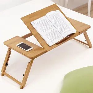 Garvee Upgraded Adjustable Eco-friendly Laptop Desk – Multi-Functional Computer Table for Bed or Sofa – 4 Tilt Angles & Height Adjustable – Portable, Folding, Ideal for Reading, Writing, Eating, or Working – 50x30cm