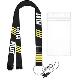 Lanyard Plane Aircraft Lanyards  ID Badge Holder Detachable  Strap Safety  Lanyard Keyring