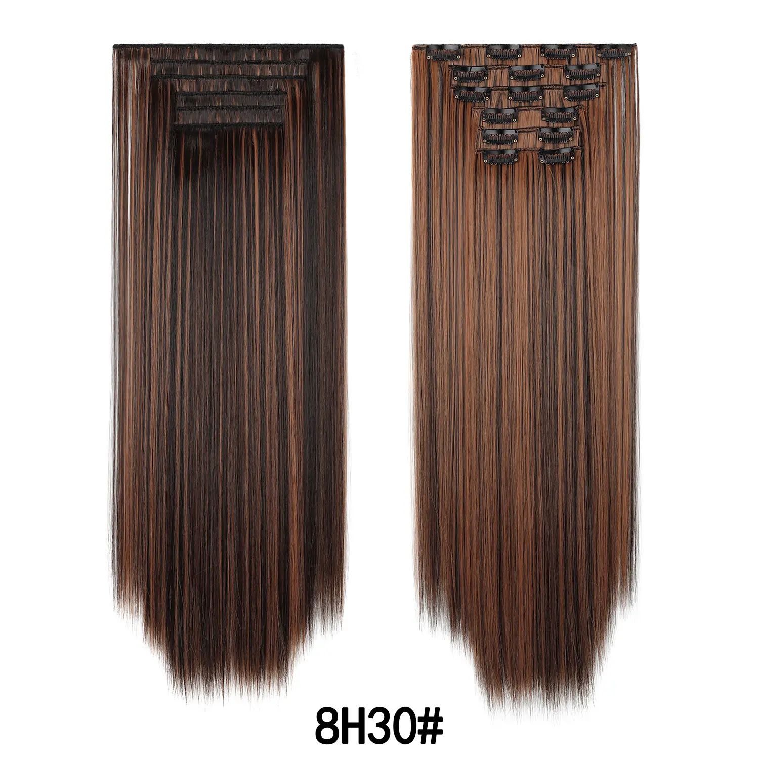 Medium Brown with Warm, Coppery Highlights