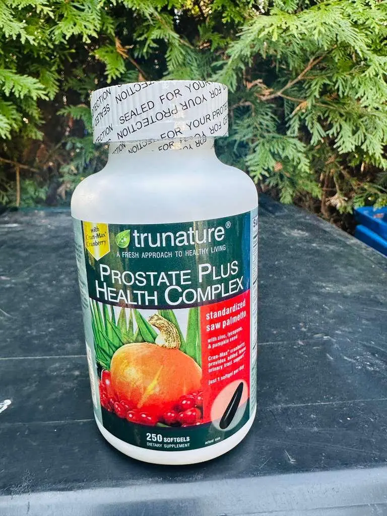 TruNature Prostate Plus Health Complex Softgel Capsules (250 Count) - Halal Wellness Supplement with Standardized Saw Palmetto, Cran-Max Cranberry, Pumpkin Seeds & Daily Prostate Support