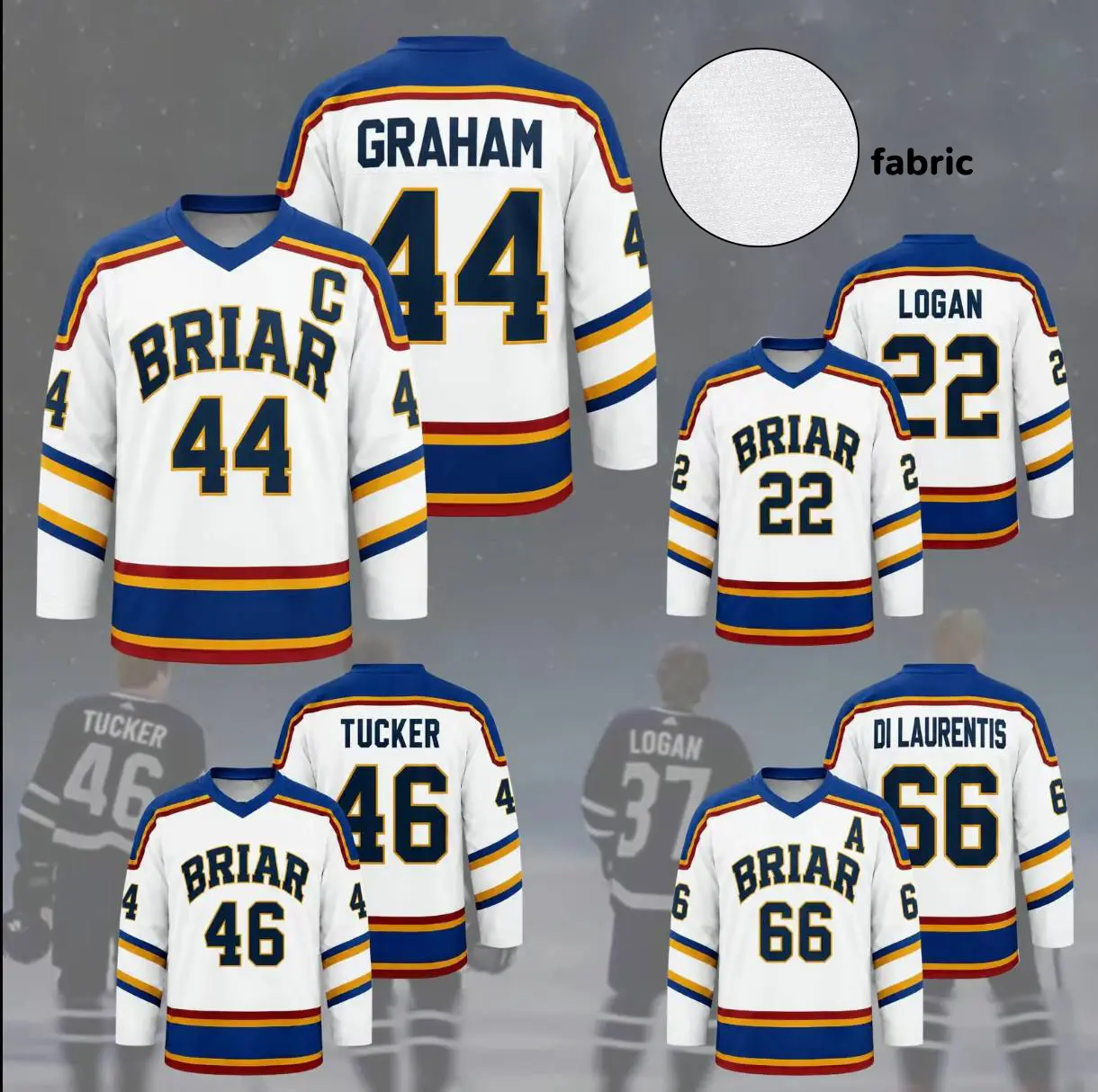 Briar University Di Laurentis 66 Hockey Jersey | Off-Campus Jersey | Hockey Romance Football Jersey | Briar U Sweatshirt | Off Campus Hockey 2026