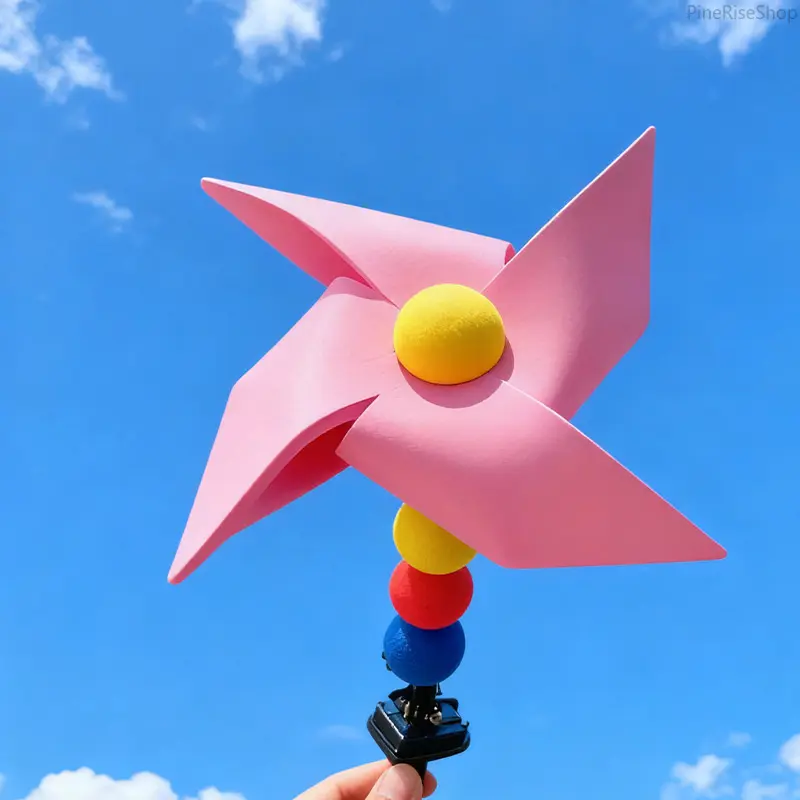 Large Plastic Car Roof Windmill Charm - Playful Rear Tail Vehicle Accessory, Easy-to-Install Ornament Sticker, Doll Figurine for Daily Driving, Personalized Interior-Exterior Decor, Lightweight Bag Charm