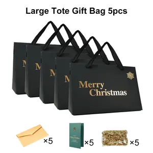 5PC Christmas Custom Gift Box with Free Greeting Card, Envelope & Raffia, Christmas Gift Box, Christmas Bags, Gift Bags, Weddingmens gifts, christmas gift ideas, boys christmas gifts
