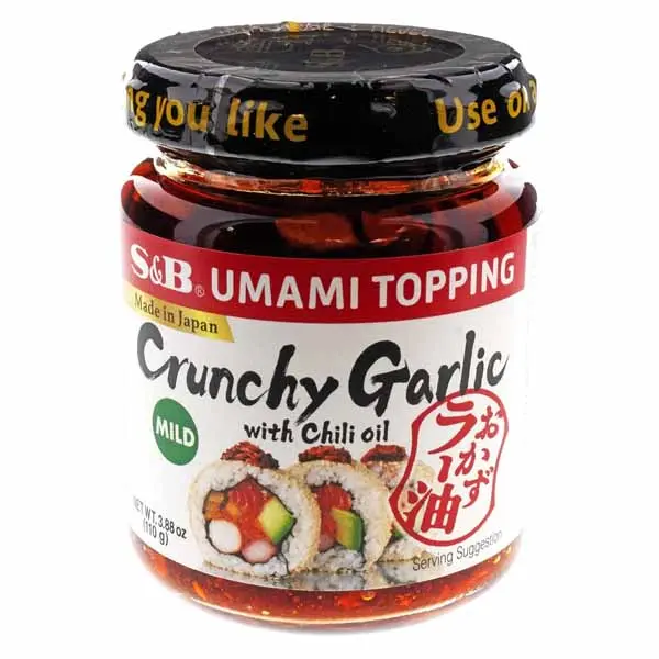 [Hot 2026!!!] S&B Chili Oil with Crunchy Garlic, 3.88 Fl Ounce