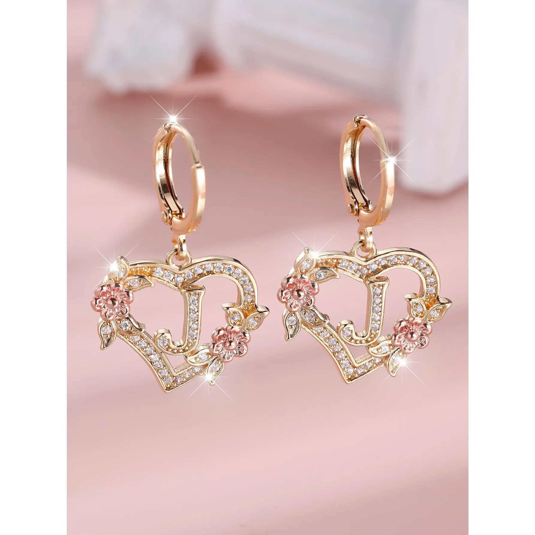 Gold+Rose Gold White Diamond J