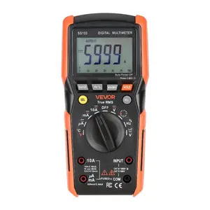 Digital Multimeter, 6000-Count TRMS AC Voltmeter Current Tester, Auto-Ranging Multimeter for Current Voltage Resistance Capacitance Temperature Diodes Continuity Low Impedance Measurment