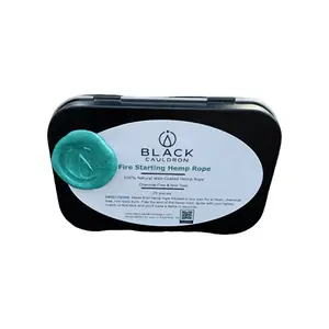 25 Soy Wax Infused Hemp Twine Fire Starters All Natural Hemp Matches Bushcraft Camping Survival Emergency Grill Lighter