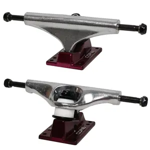 Core Hollow Trucks 5.25 (8.0") Silver With Red Base (Hollow Kingpin)