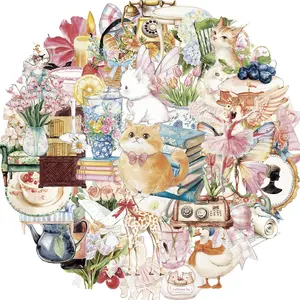 50 Pcs Cute Cartoon Stickers for Kids, Cute Water Bottle Stickers for Kids Waterproof, Vinyl Laptop Kid Sticker Pack, Kid Classroom Prizes for Elementary Students, Sticker Sheets