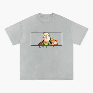 "UNRIVALED" - Taro - Sakamoto Days Anime Oversized Vintage / Acid Washed T-Shirt | 2 Options PVP