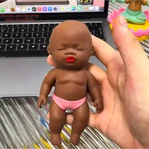Natasha Small Doll Stress Relief Toy, Palm-Sized Rubber Man Squeeze Fun, Slow Rebound Release Pressure Tool, Stress Relief Fidgets, Perfect for Relaxation