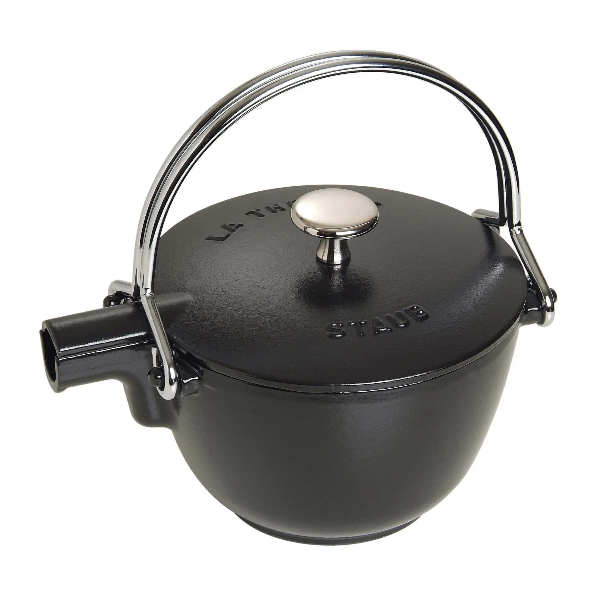 STAUB Enameled Cast Iron Kettle, 1-qt Round, Made in France STAUB Enameled Cast Iron Kettle, 1-qt Round, Made in France