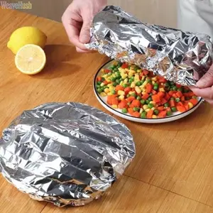 30Pcs Aluminum Foil Heat Retaining Covers, Reusable Food Container Lids for Home Dining Table, Kitchen Freshness Preservation Insulation Covers, Waterproof Dustproof Aluminum Foil Wraps, Durable Disposable Kitchen Supplies for Food Storage Daily Meal Prep