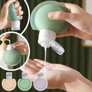 Soft Silicone Squeeze Bottles Set, 60ML/2fl Oz High-Quality Fresh Candy Color, Sealed Leak-Proof Press Travel Portable, Reusable Washable