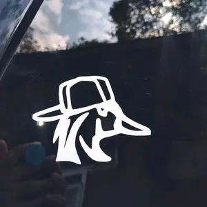 Duck With Backwards Hat Decal