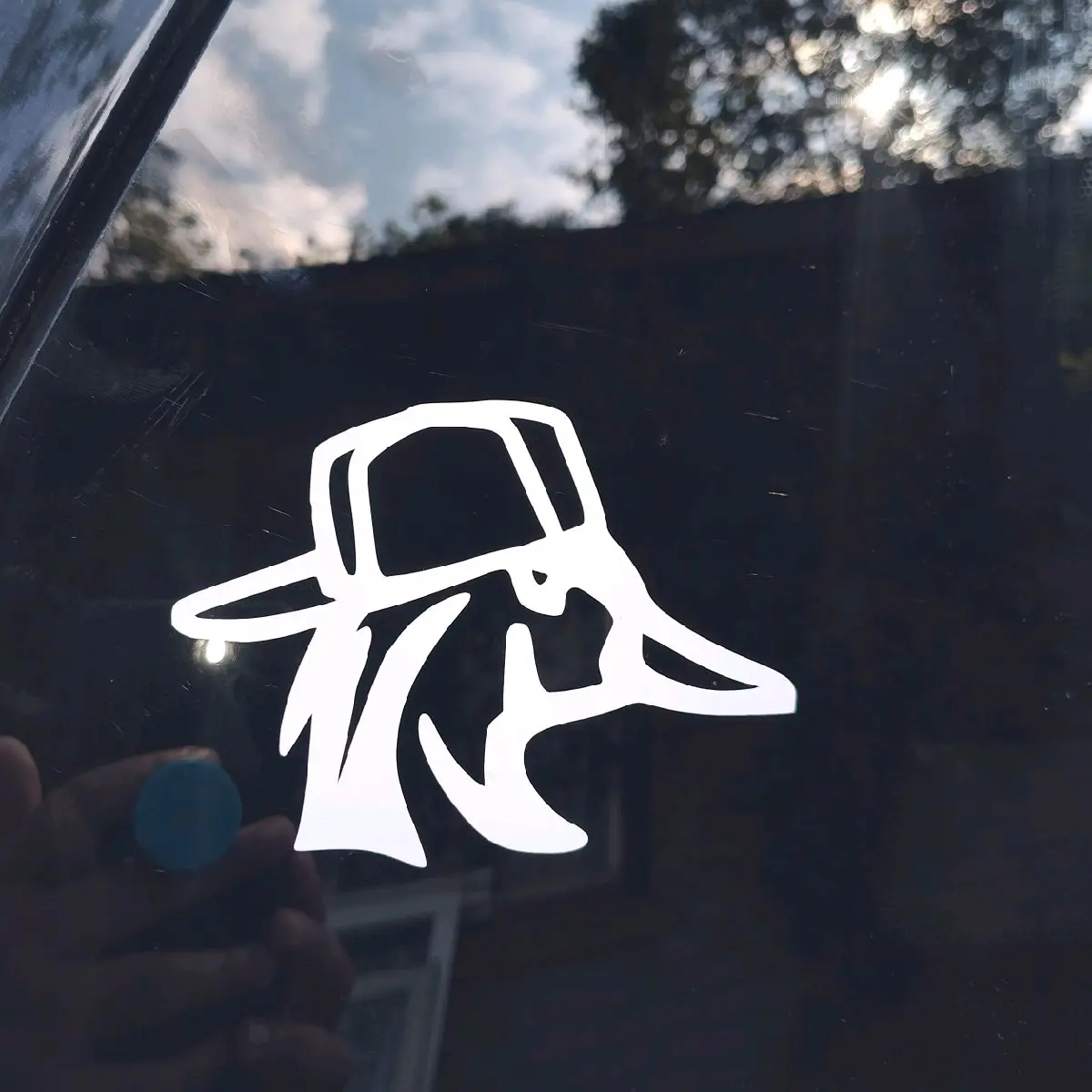 Duck With Backwards Hat Decal