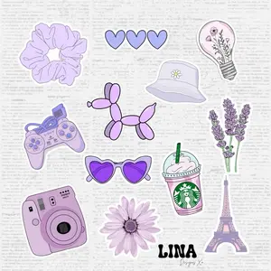 Purple Aesthetic Sticker Set