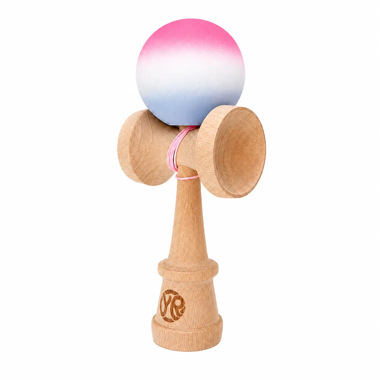 Unisex Professional Competition Beech Wood Kendama - Aurora Series Skill Toy with Ethereal Gradient Finish, Japanese Ball-and-Cup Game, Hand-Eye Coordination Trainer for Kids & Adults (Dawn Blush)
