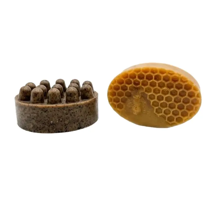 Coffee Peppermint & Honey Turmeric Artisan Soaps. 2-Piece Bundle