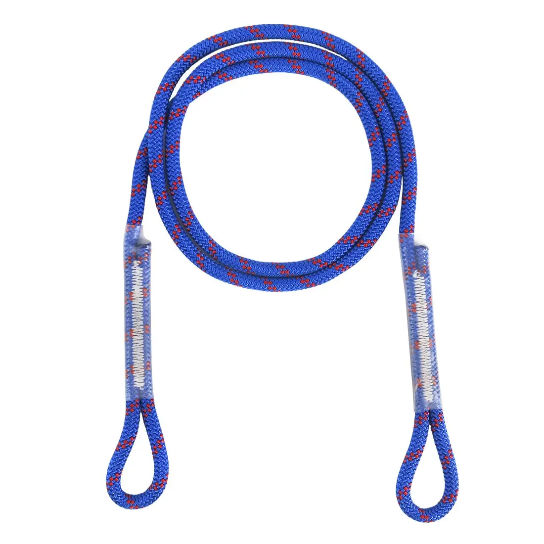 NEWDOAR Static Rope, 8mm Double Braid Cord with Pre-Sewn Loops, High Strength 25kN for Rock Climbing and Arborist Work - 36in, Firmness