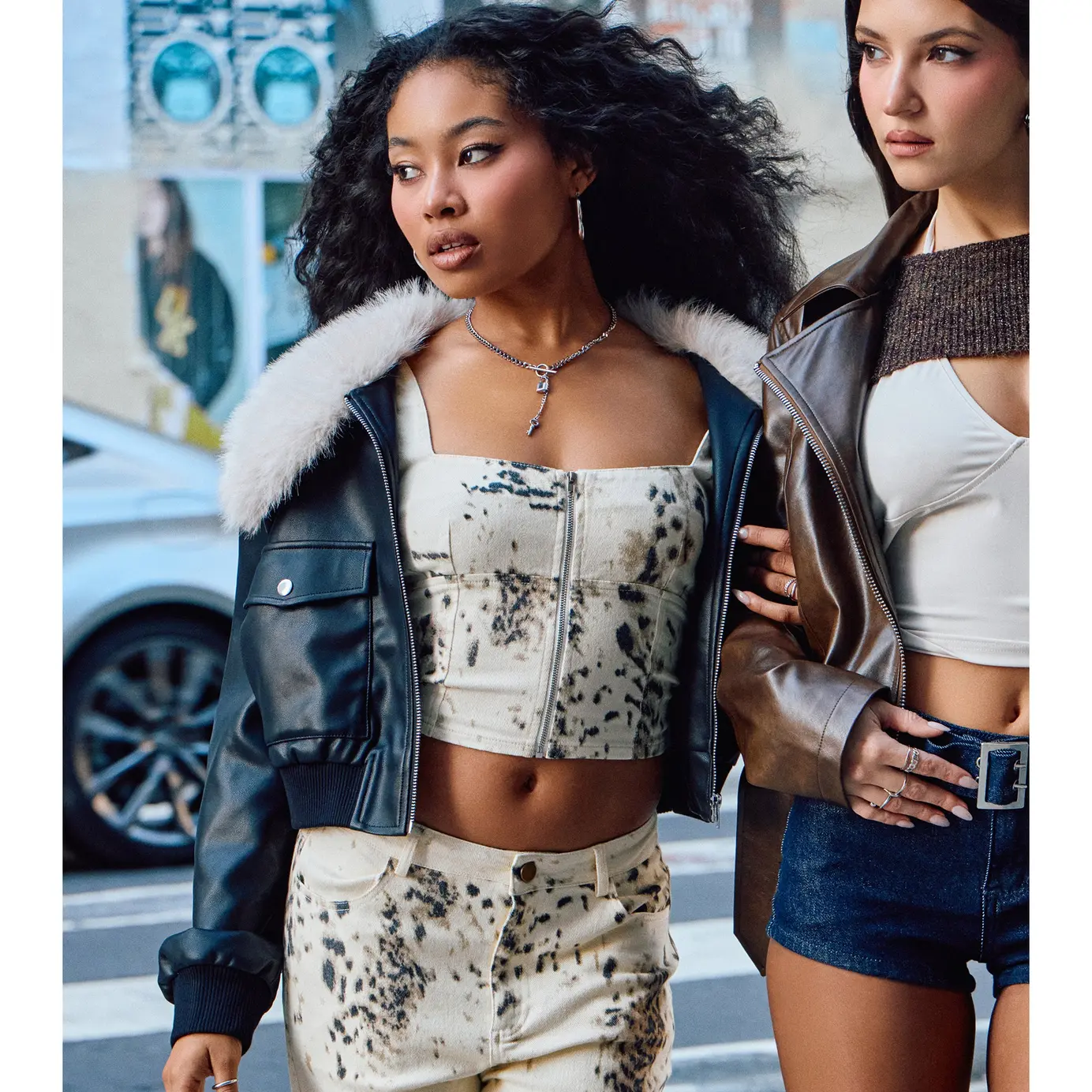 jaded london fur jacket cropped - TikTok Shop