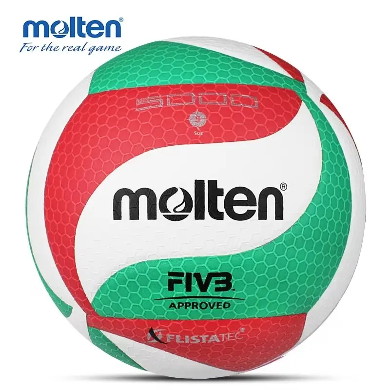 Molten Flistatec Volleyball Game Size 5 PU Material, Ideal for Students Adults Teens, Indoor Outdoor Use, Sports Equipment, Volleyball Gear, Volleyball Balls