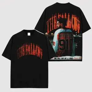 J. Cole - The Fall-Off Tour Graphic V3 For Dreamville High-quality, Soft Cotton T-Shirt, Disc 29, Disc 39 Hip-Hop Shirt, The Fall-Off Album Jermaine Lamar Cole Fan Graphic Tee, Cole World Music Fan Merch Shirt BMZ