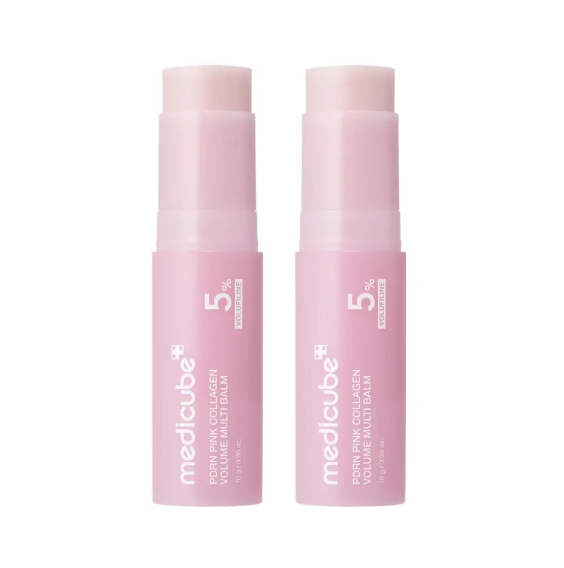 PDRN Volufiline Collagen Balm Stick | Pink Multi-Functional Beauty Balm with NAD Support | Firming Moisture Care for Fine Line Appearance | Under Eye, Cheek, Neck, Forehead & Lip Areas