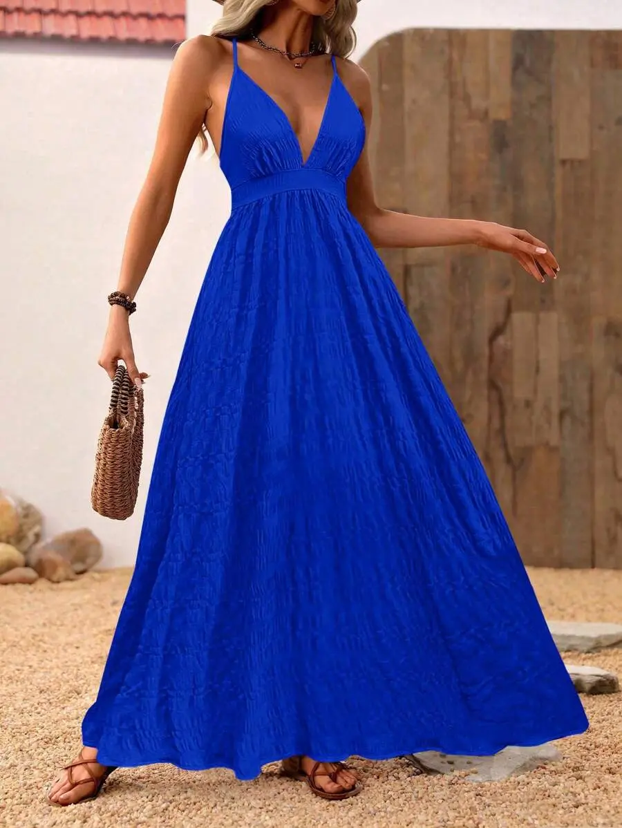 Gabbie carter pink dress, Boho Army Green Maxi Dress  Cool and Stylish Backless  Maxi Dress For Summer Vacation & Casual, Perfect Summer Gift - TikTok Shop