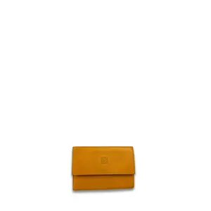 Pre-owned Loewe Leather Small Leather Goods Beige Trifold Wallet