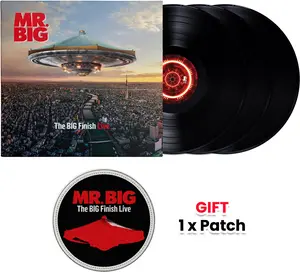Mr. Big - The BIG Finish Live - 3LP + Gift "Embroidery Patch"  [VINYL RECORD - LP] Gatefold LP Jacket, 180 Gram