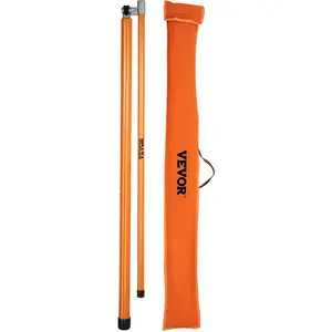 VEVOR Load Height Measuring Stick, 15' Sturdy Fiberglass Truck Height Stick with Adjustable Pole, Non-conductive Truck Height Measuring Stick with Carrying Bag, Height Stick for Trucks, Car Haulers