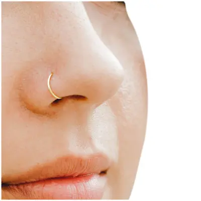 22g Nose 22 Gauge Horseshoe Nose Ring 22g 20g 18g Surgical Steel