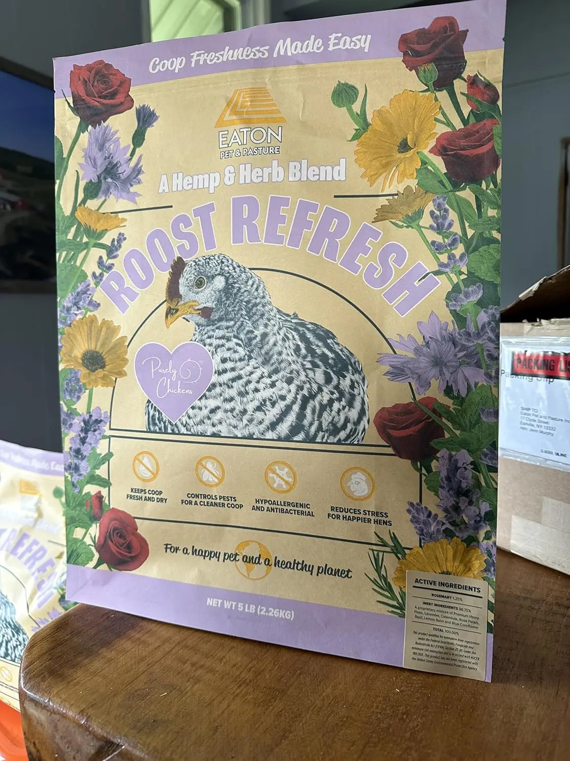 Aromatic Herb and Hemp Blend, Odor Eliminator, Coop Freshness Made Easy, 5LB