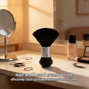2026 New Professional Hair Clipping Brush, Barber Shop Dedicated Hair and Beard Cleaning Tool, Soft Bristles Effective Hair Removal, Non-Slip Handle Design