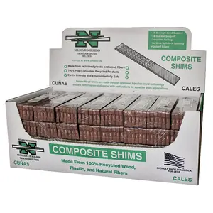 Airmark WC8-12-32-78L 8 in. Composite Shims - Brown- pack of 32